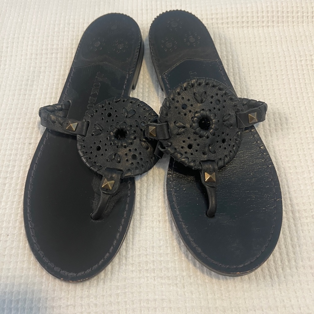 Black Jack Rogers Collins Sandals